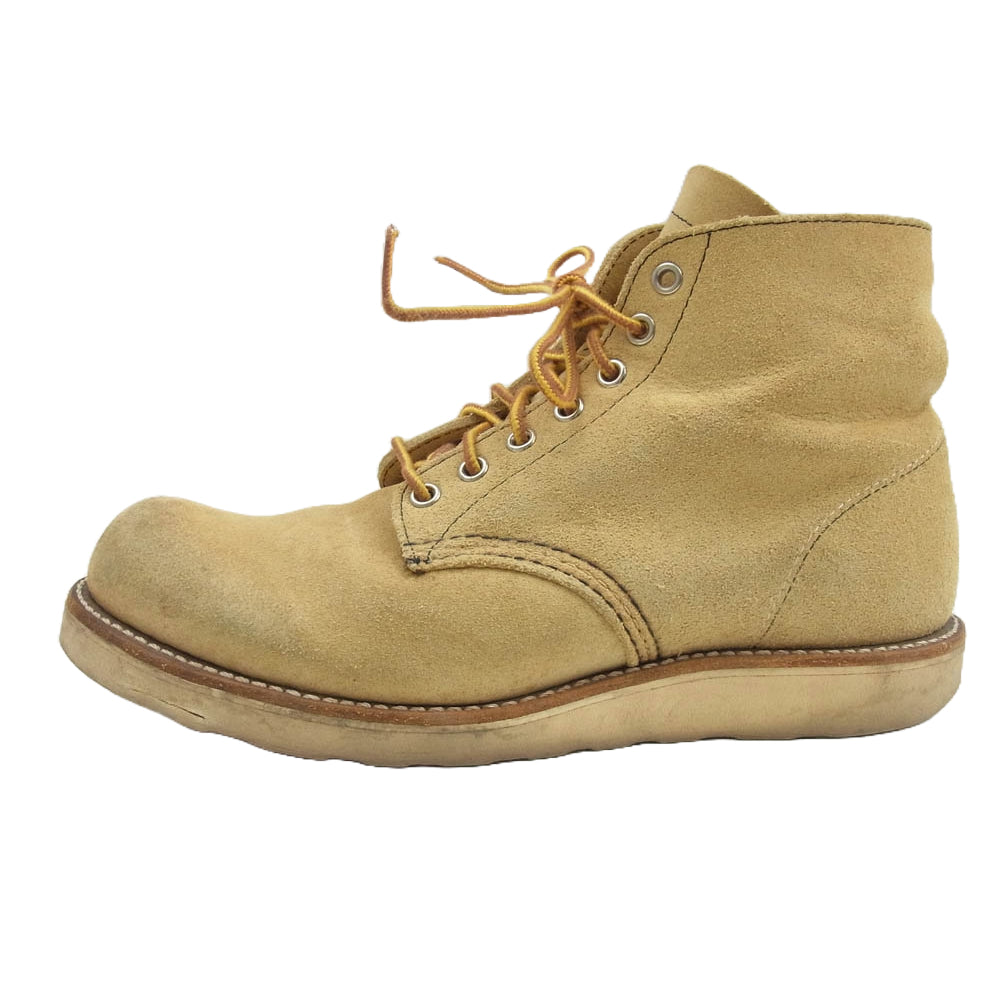 RED WING レッドウィング 8167 プリント犬タグ 復刻 アイリッシュセッター ワーク ブーツ ベージュ系 26cm【中古】