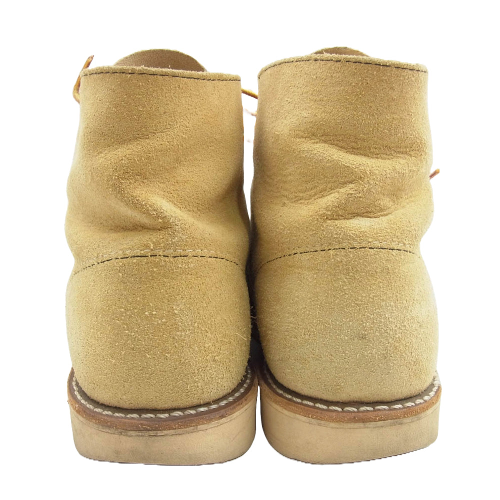 RED WING レッドウィング 8167 プリント犬タグ 復刻 アイリッシュセッター ワーク ブーツ ベージュ系 26cm【中古】