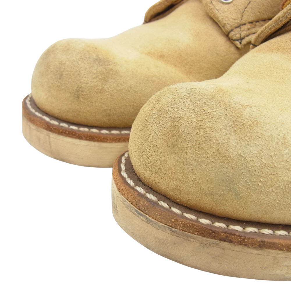 RED WING レッドウィング 8167 プリント犬タグ 復刻 アイリッシュセッター ワーク ブーツ ベージュ系 26cm【中古】