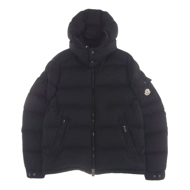 MONCLER モンクレール F20911A53700 MONTGENEVRE モンジュネーブル フード着脱可能 ダウン ジャケット ブラック系 3【中古】