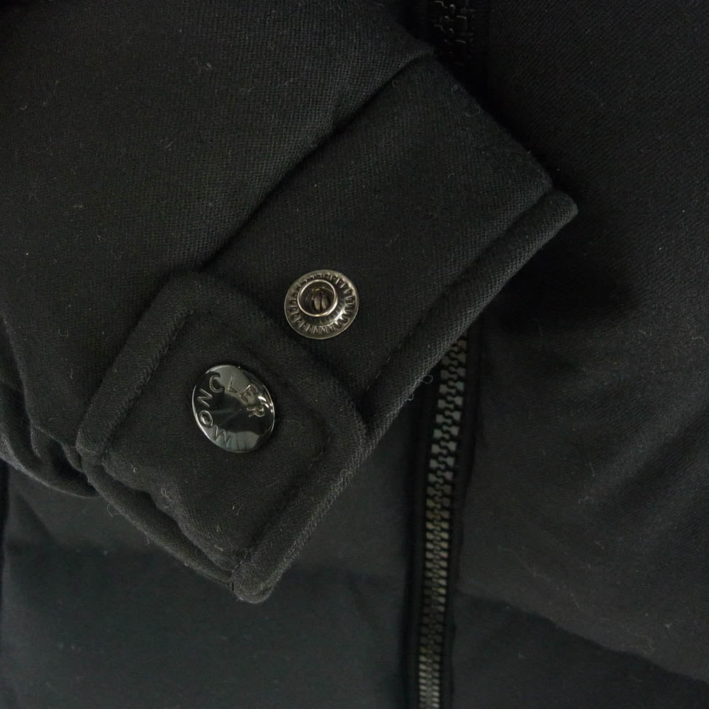 MONCLER モンクレール F20911A53700 MONTGENEVRE モンジュネーブル フード着脱可能 ダウン ジャケット ブラック系 3【中古】