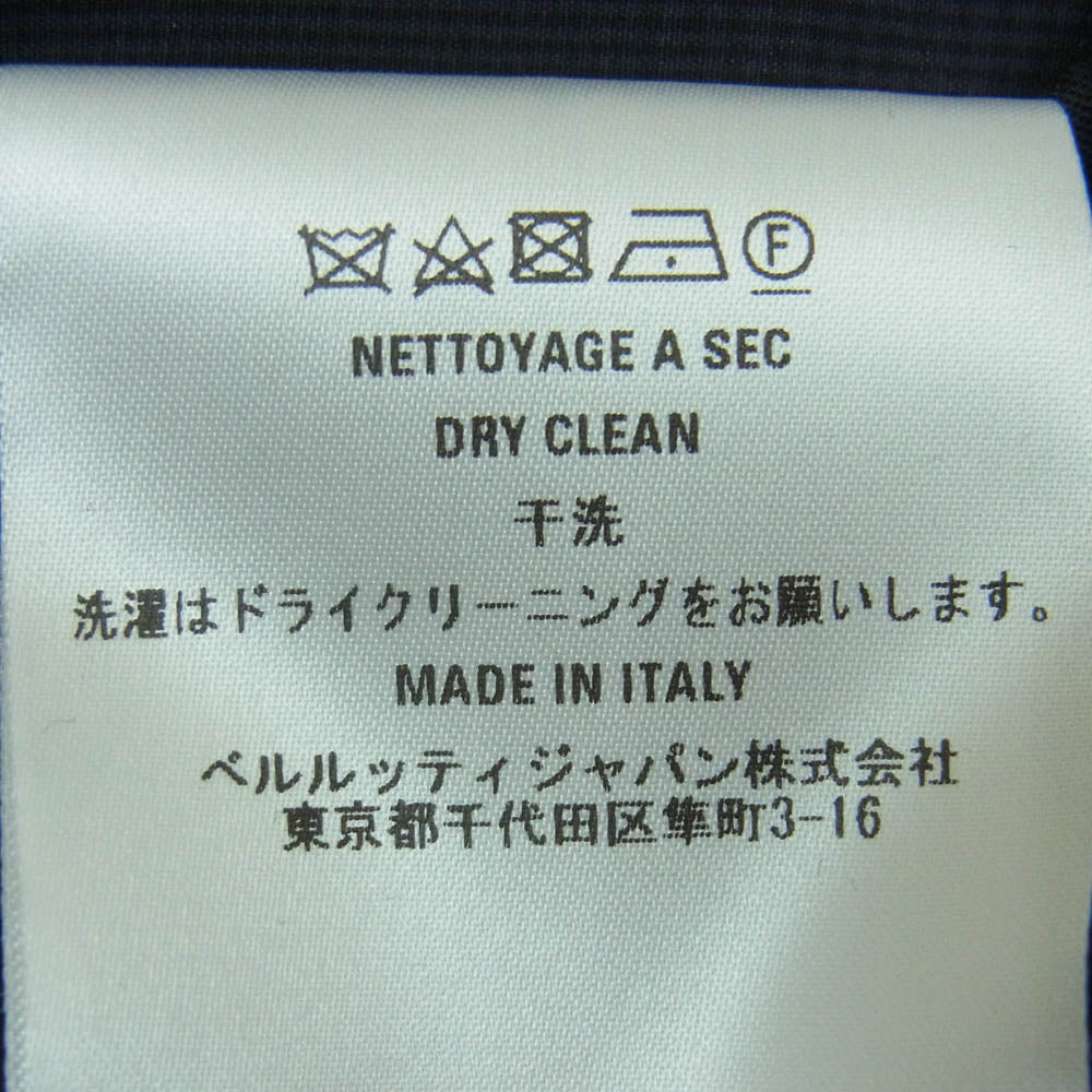 Berluti ベルルッティ R24TTU83COHF シャドー チェック スラックス パンツ イタリア製 ダークネイビー系 46【美品】【中古】