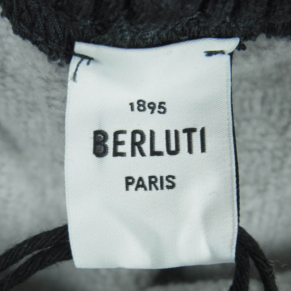 Berluti ベルルッティ 24AW R23JTL32 JBAG 247140 バックポケット 刺繍 ジョガー スウェット パンツ ダークグレー系 M【美品】【中古】