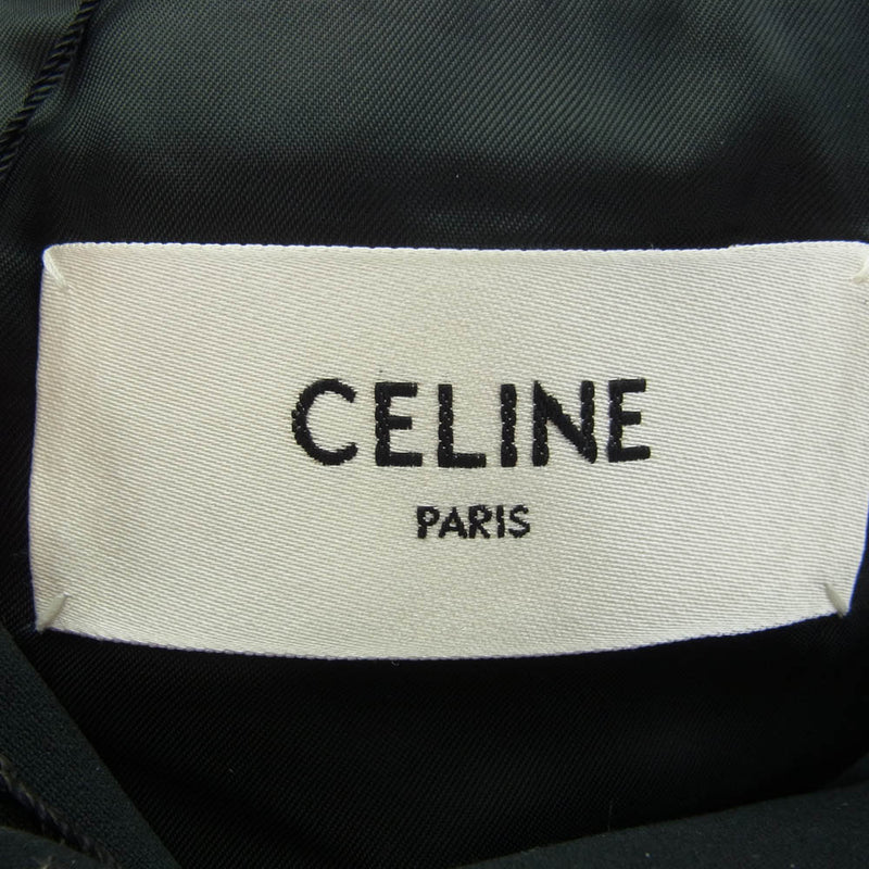 CELINE セリーヌ エディスリマン ジャケット ラペル切替 タキシード ジャケット ゴールド系 48【新古品】【未使用】【中古】