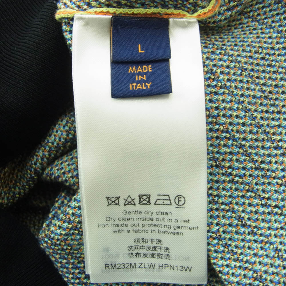 LOUIS VUITTON ルイ・ヴィトン 23年製 1ABJ87 アニマル 総柄 ジャガード ニット マルチカラー系 L【極上美品】【中古】