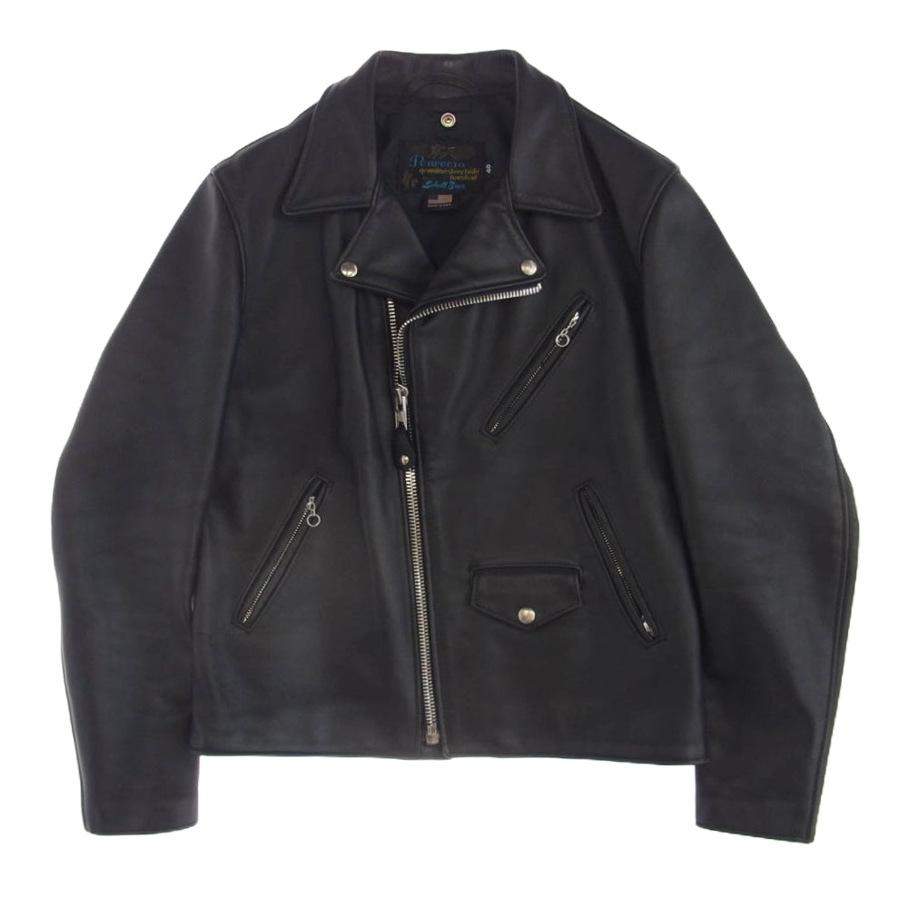schott ショット 7434 JOURNAL STANDARD別注 PERFECTO パーフェクト カウレザー ダブル ライダース ジャケット ブラック系 40【中古】