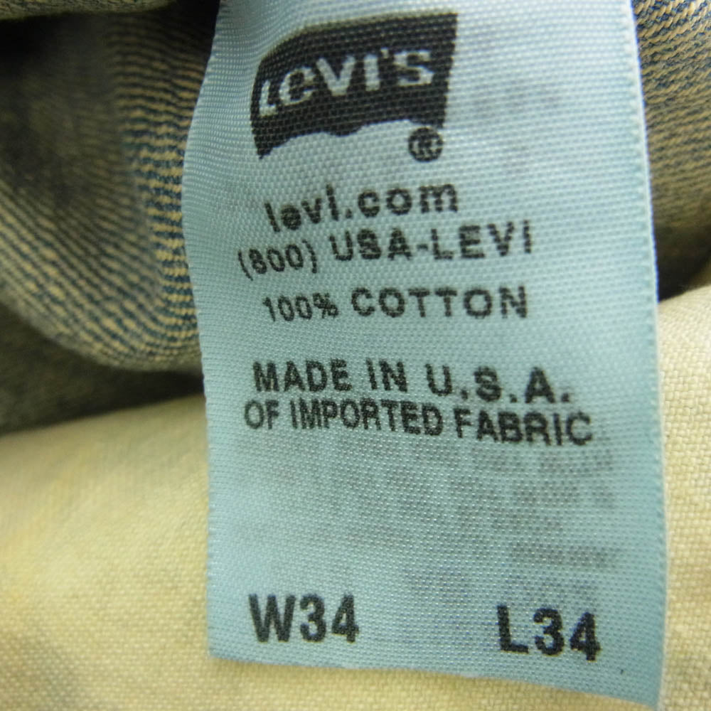 Levi's リーバイス 18795-9024 世界300本限定 1879年モデル USA製 R刻印 復刻 ボタンフライ デニム パンツ シンチバック インディゴブルー系【中古】