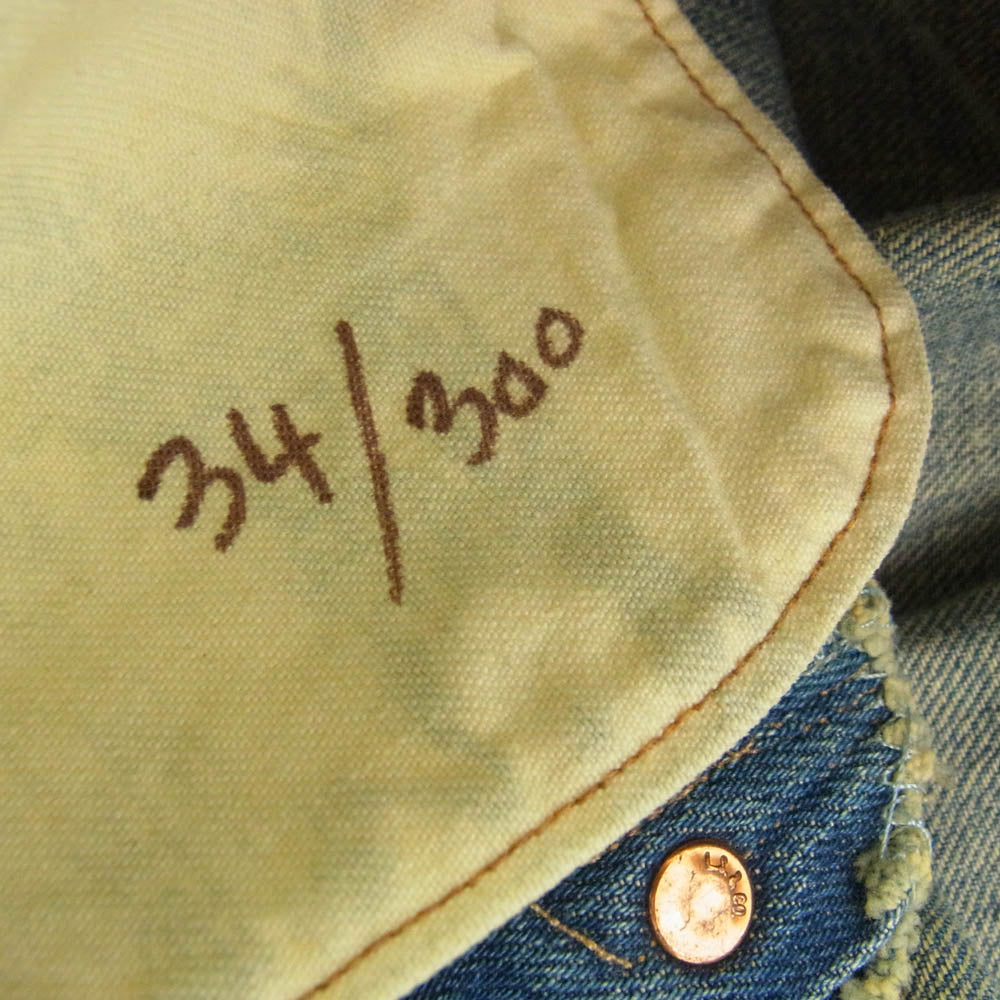 Levi's リーバイス 18795-9024 世界300本限定 1879年モデル USA製 R刻印 復刻 ボタンフライ デニム パンツ シンチバック インディゴブルー系【中古】