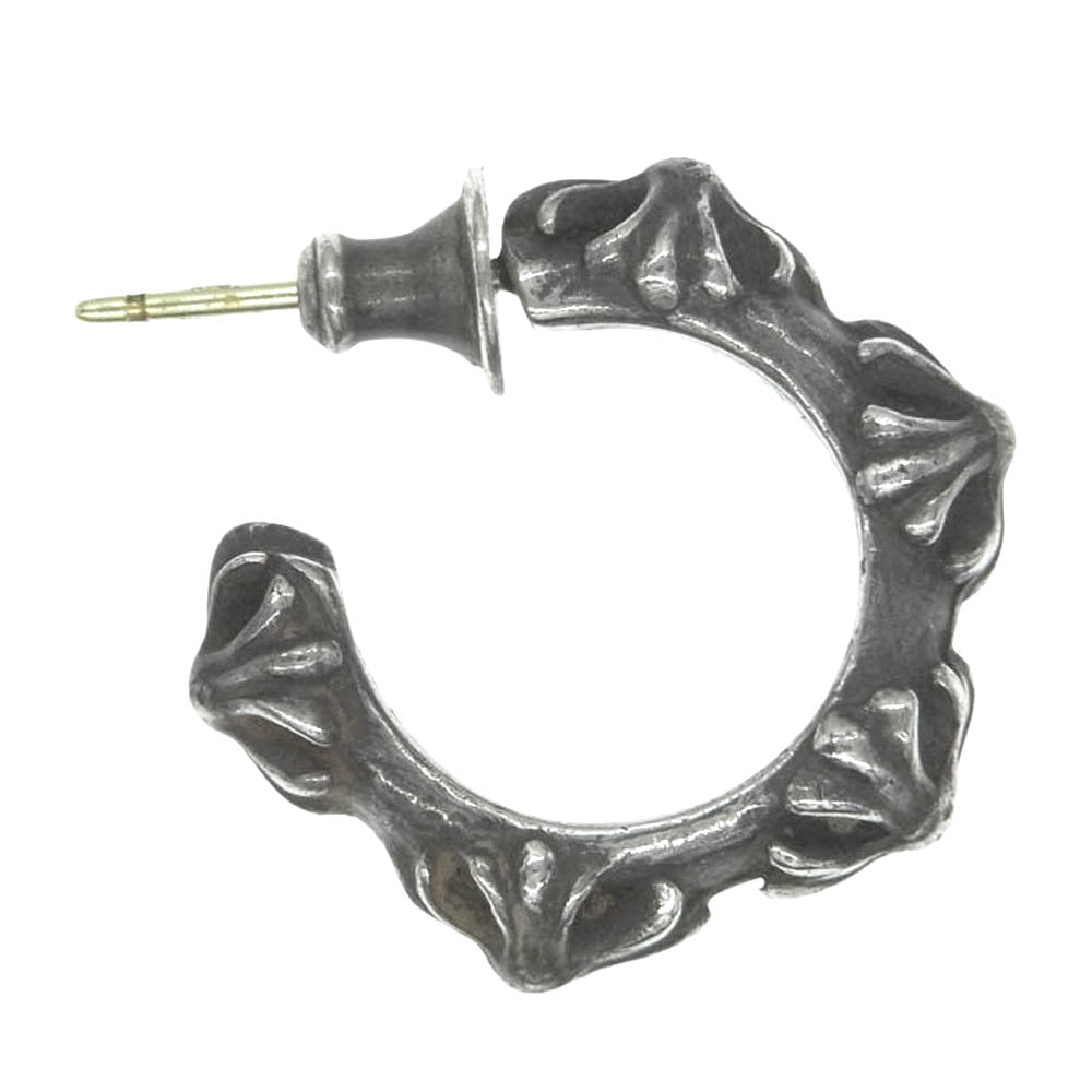 CHROME HEARTS クロムハーツ（原本無） HOOP CROSS SML クロスバンド フープ ピアス【中古】
