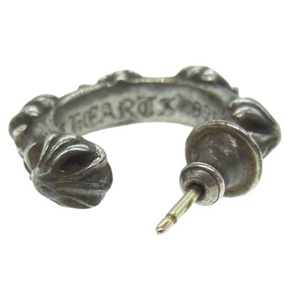 CHROME HEARTS クロムハーツ（原本無） HOOP CROSS SML クロスバンド フープ ピアス【中古】