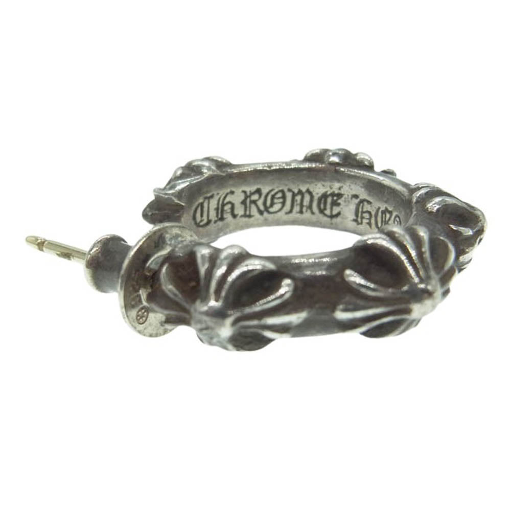 CHROME HEARTS クロムハーツ（原本無） HOOP CROSS SML クロスバンド フープ ピアス【中古】