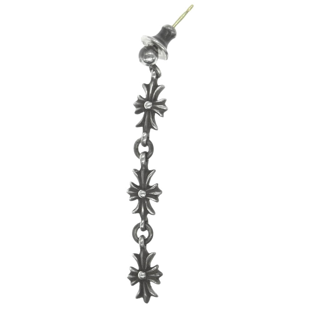 CHROME HEARTS クロムハーツ（原本無） TINY E CH PLS 3 タイニーE CHプラス 3ドロップ ピアス【中古】