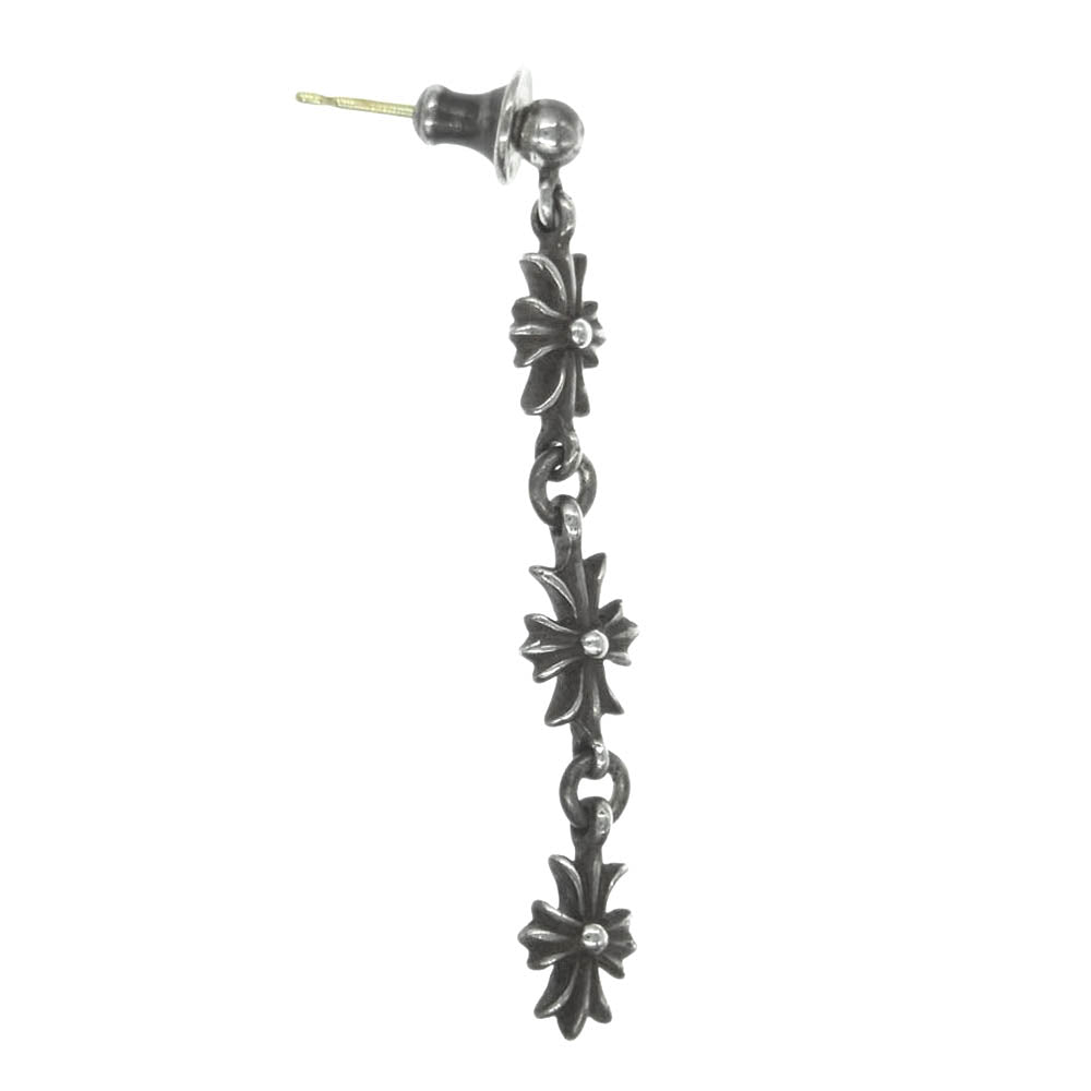 CHROME HEARTS クロムハーツ（原本無） TINY E CH PLS 3 タイニーE CHプラス 3ドロップ ピアス【中古】