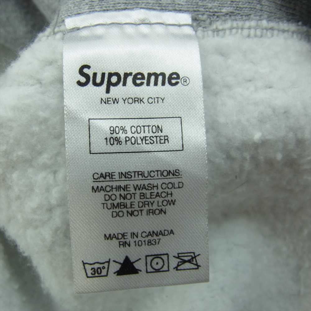 Supreme シュプリーム 20AW S LOGO HOODED SWEATSHIRT Sロゴ フーデッド スウェットシャツ フーディ パーカー グレー系 L【中古】