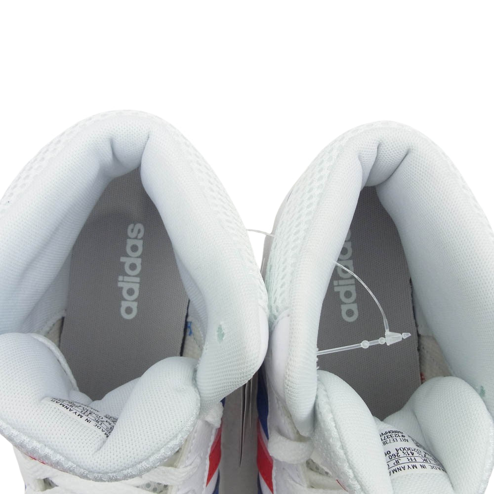 adidas アディダス ADIHOOPS MID ハイカット スニーカー ホワイト系 26cm【中古】