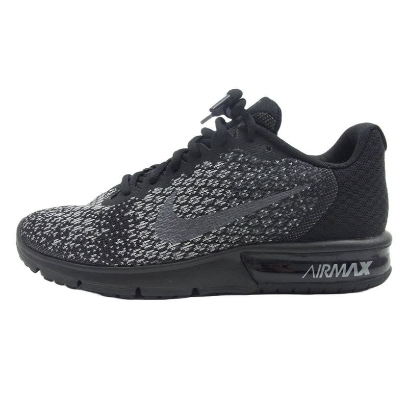 NIKE ナイキ 852461-001 Air Max Sequent 2 エアマックス ローカット スニーカー ブラック系 26cm【中古】