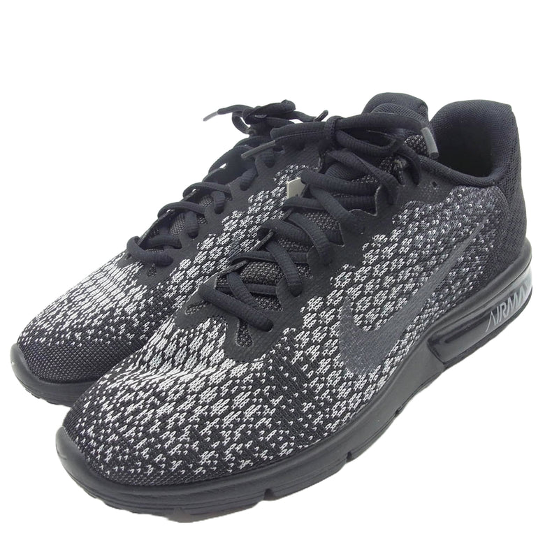 NIKE ナイキ 852461-001 Air Max Sequent 2 エアマックス ローカット スニーカー ブラック系 26cm【中古】