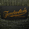 TENDERLOIN テンダーロイン クルーネック ウール ボーダー ニット セーター カーキ系 S【中古】