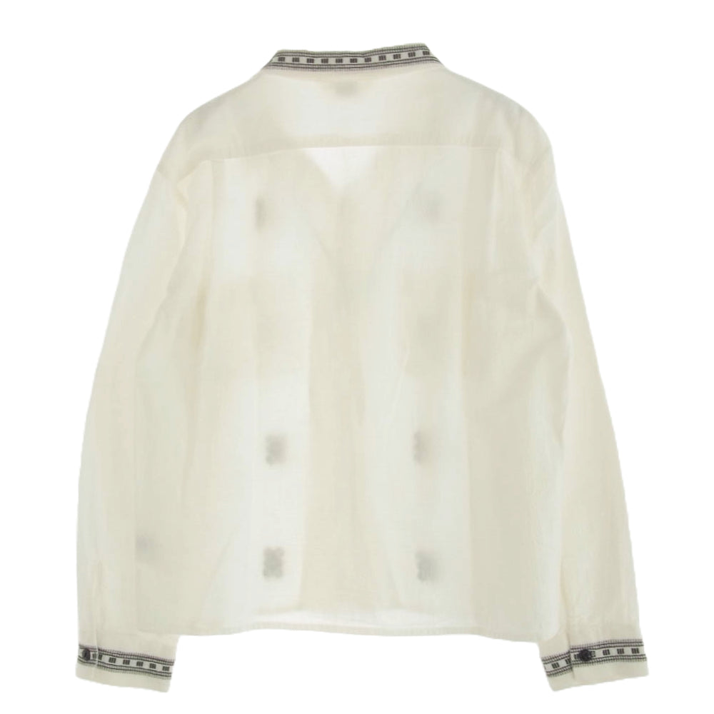 TENDERLOIN テンダーロイン BAJASHIRT オープン カラー 長袖 シャツ ホワイト系 S【中古】