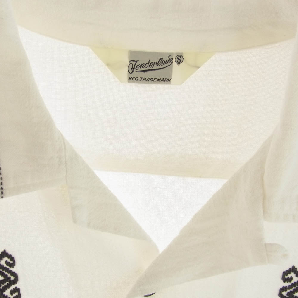 TENDERLOIN テンダーロイン BAJASHIRT オープン カラー 長袖 シャツ ホワイト系 S【中古】