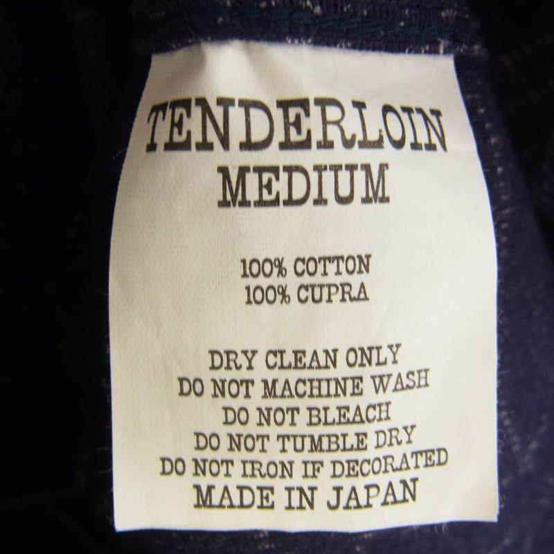 TENDERLOIN テンダーロイン 14AW CORDUROY SHT 長袖 コーデュロイ シャツ ネイビー系 M【中古】