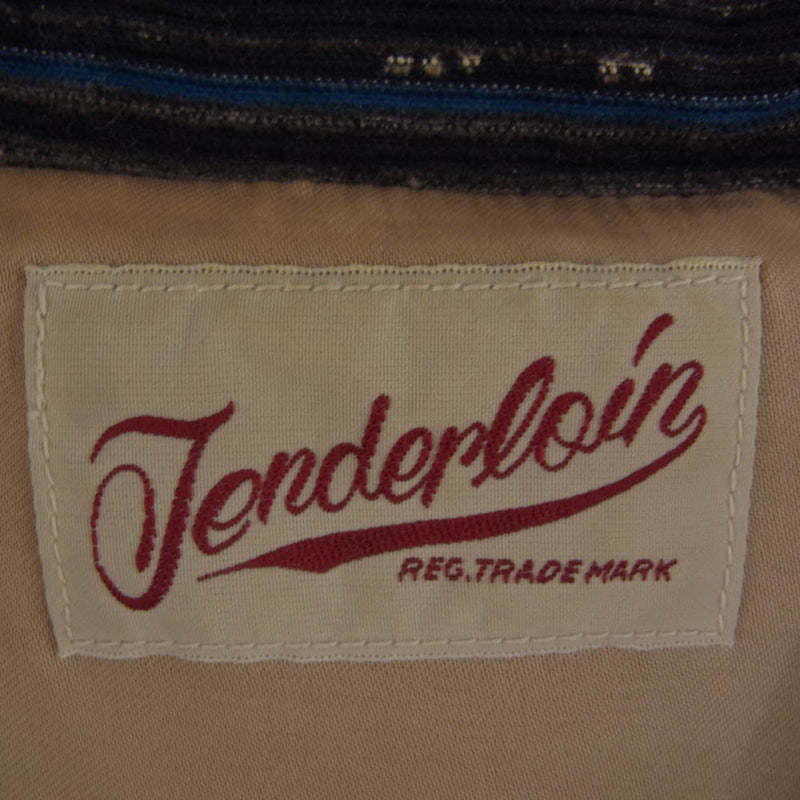 TENDERLOIN テンダーロイン 総柄 コーデュロ イジャケット ブルー系 ネイビー系 M【中古】