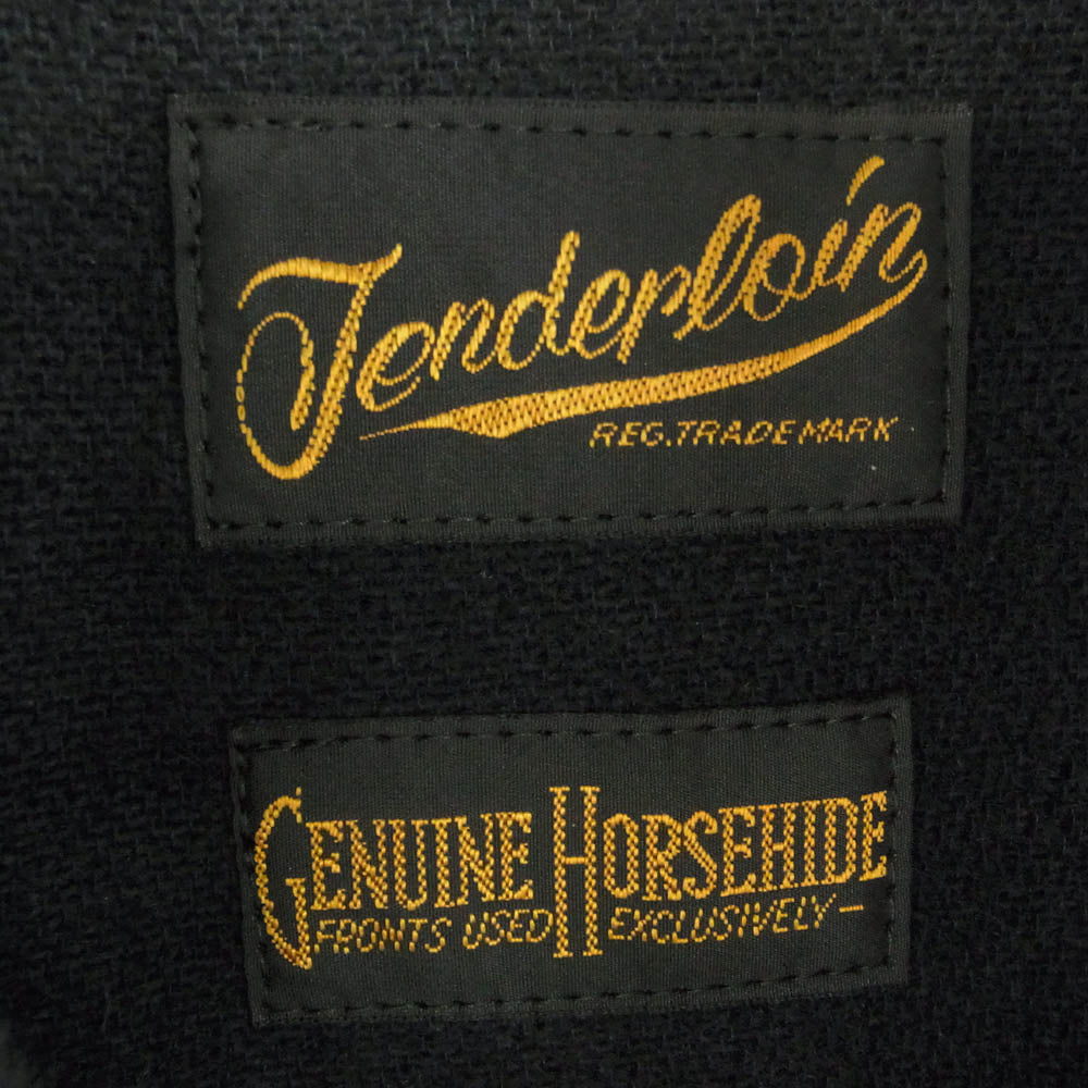 TENDERLOIN テンダーロイン T-HIDE S  ホースハイド ショールカラー レザー ジャケット ブラウン系 M【中古】