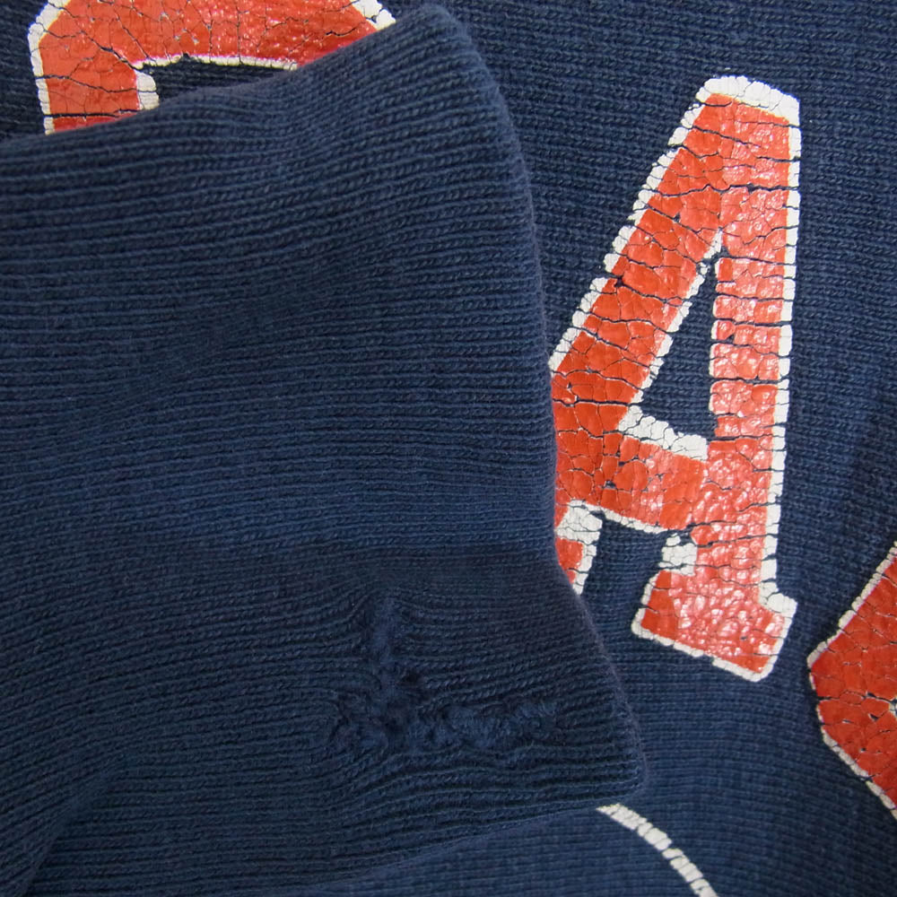 Champion チャンピオン 90s CHICAGO BEARS リバースウィーブ プリント スウェット 刺繡 タグ ネイビー系 XL【中古】