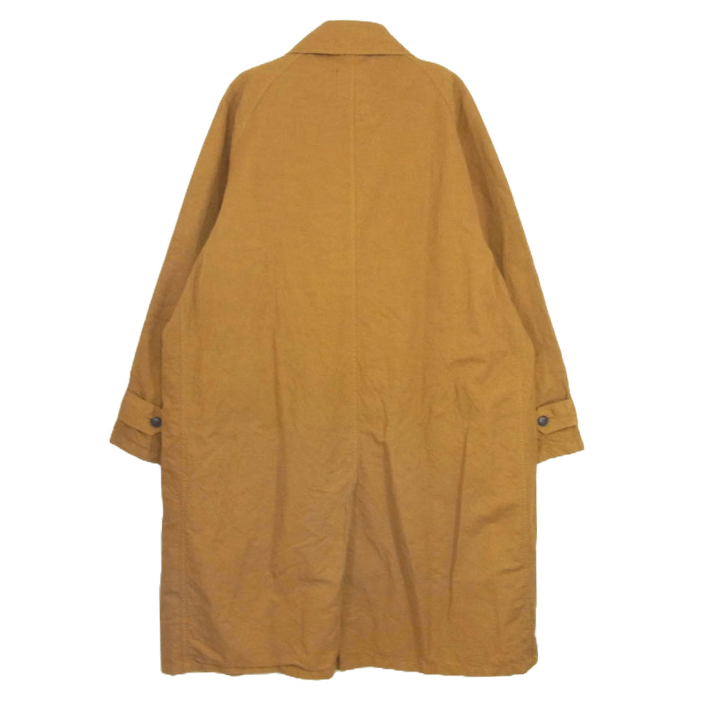 ハロータウンストアーズ HTS ステンカラー ロング コート リネン混 ブラウン系 M【中古】