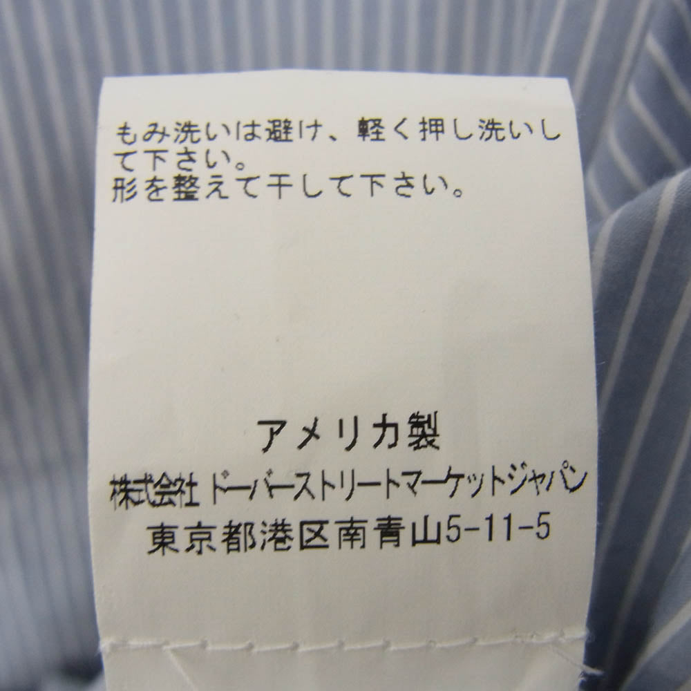 エヴァンキノリ ストライプ コットン 長袖 シャツ ブルー系 S【中古】
