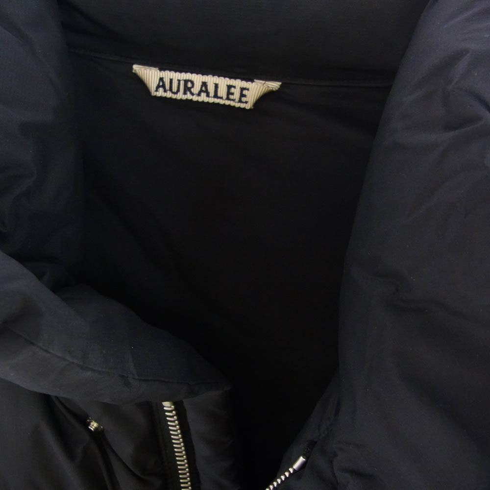 AURALEE オーラリー 23AW A23AV02NL SUPER LIGHT NYLON RIPSTOP DOWN VEST スーパーライト ナイロン ダウンベスト ブラック系 3【中古】