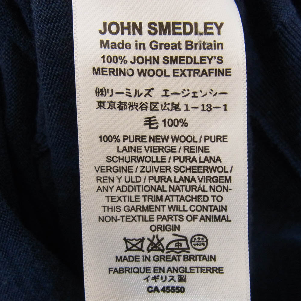 JOHN SMEDLEY ジョンスメドレー タートルネック ニット セーター ネイビー系 M【中古】