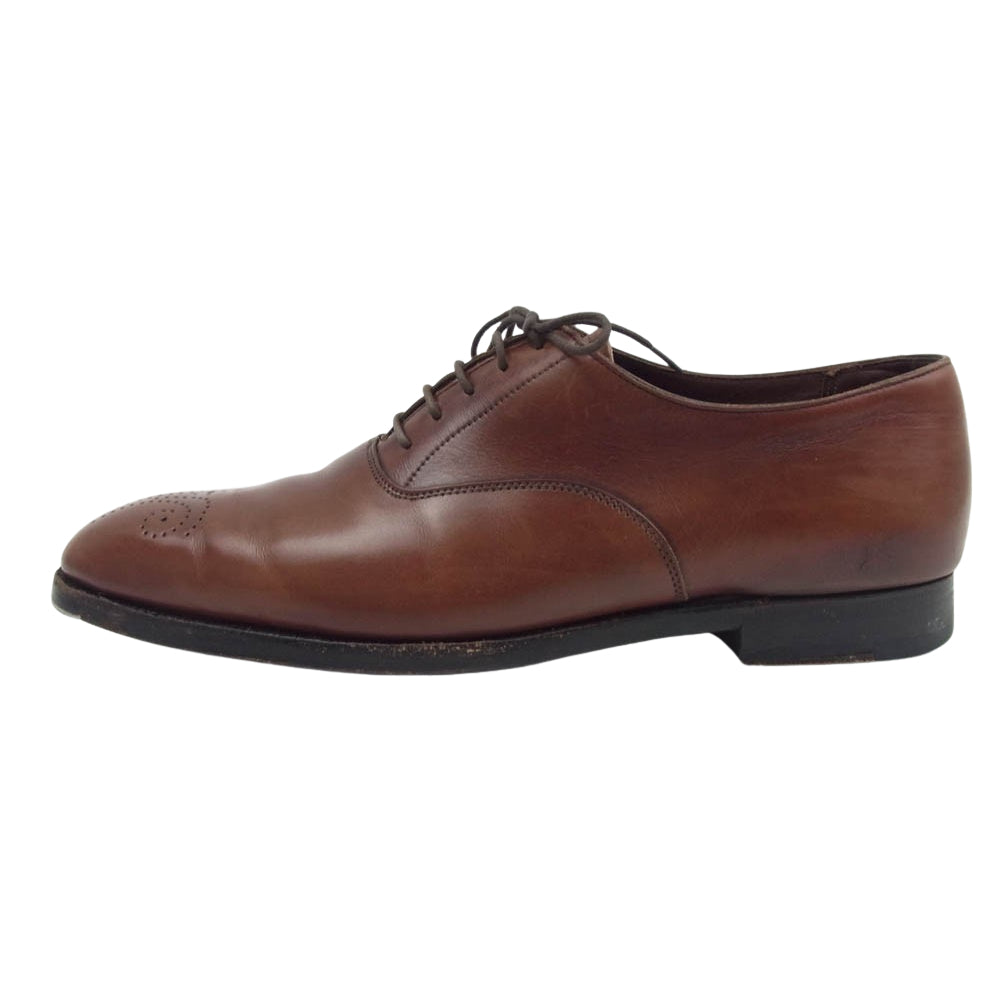 CROCKETT&JONES クロケットアンドジョーンズ CONWAY メダリオン トゥ オックスフォード シューズ レザー ウィングチップ シューズ ブラウン系 7【中古】