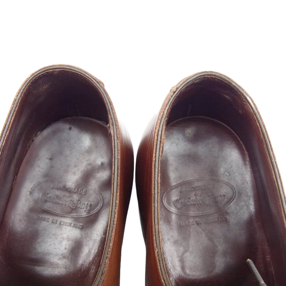 CROCKETT&JONES クロケットアンドジョーンズ CONWAY メダリオン トゥ オックスフォード シューズ レザー ウィングチップ シューズ ブラウン系 7【中古】