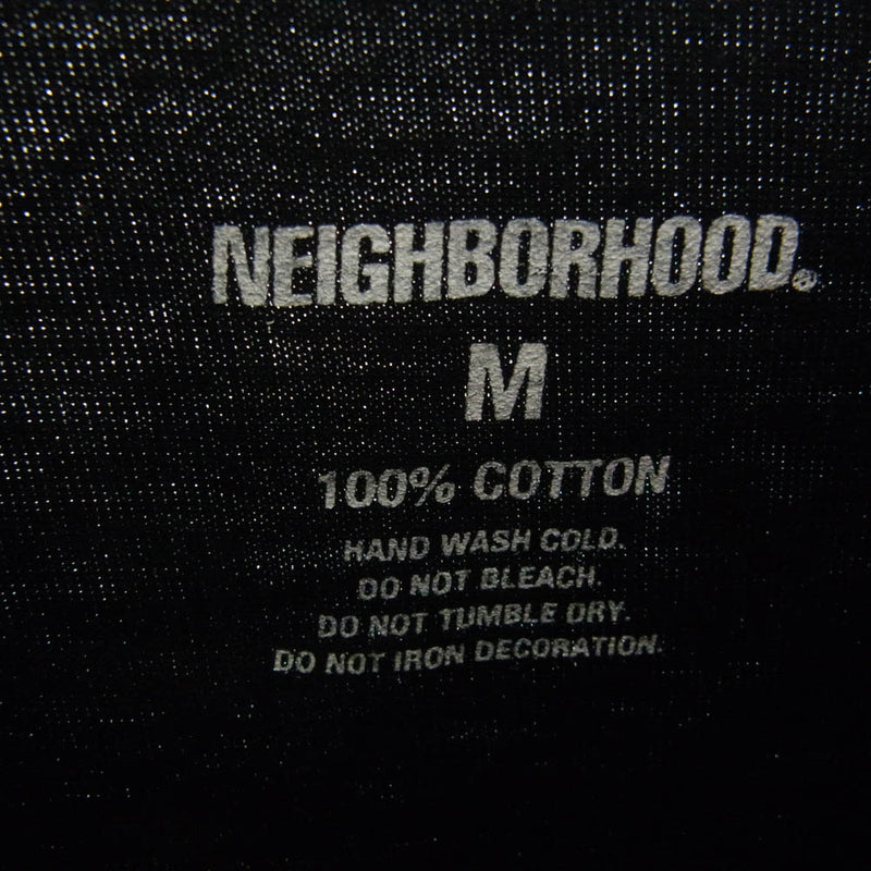 NEIGHBORHOOD ネイバーフッド 23SS 231PCNH-ST11 NH.TEE ハンドプリント クルーネック 半袖 Tシャツ ブラック系 M【中古】