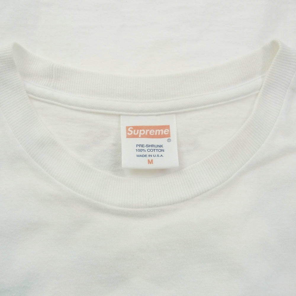 Supreme シュプリーム 15AW Planes Tee プレインズ 飛行機プリント クラシックロゴ 半袖 Tシャツ ホワイト系 M【中古】