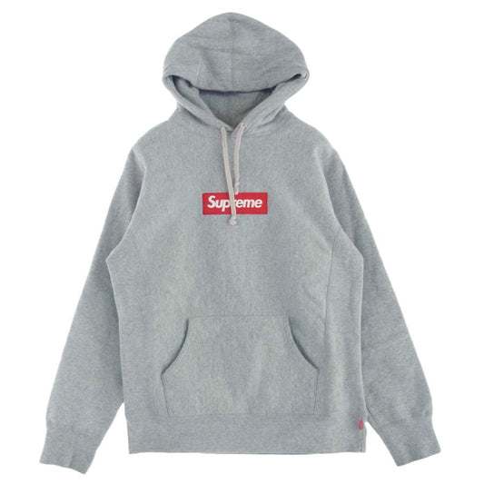 Supreme シュプリーム 12AW BOX LOGO HOODED SWEATSHIRT HEATHER GREY ボックスロゴ フーデッド スウェットシャツ パーカー ヘザーグレー グレー系 M【中古】