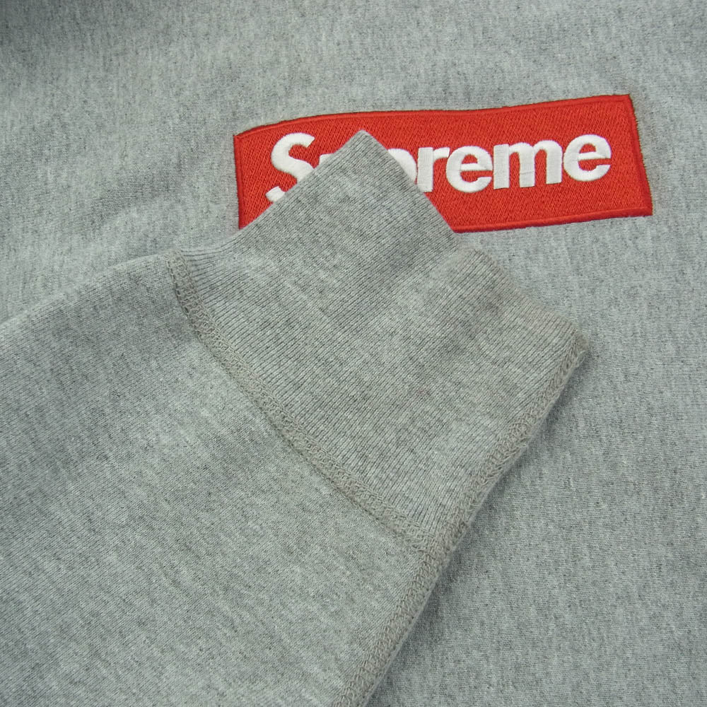 Supreme シュプリーム 12AW BOX LOGO HOODED SWEATSHIRT HEATHER GREY ボックスロゴ フーデッド スウェットシャツ パーカー ヘザーグレー グレー系 M【中古】