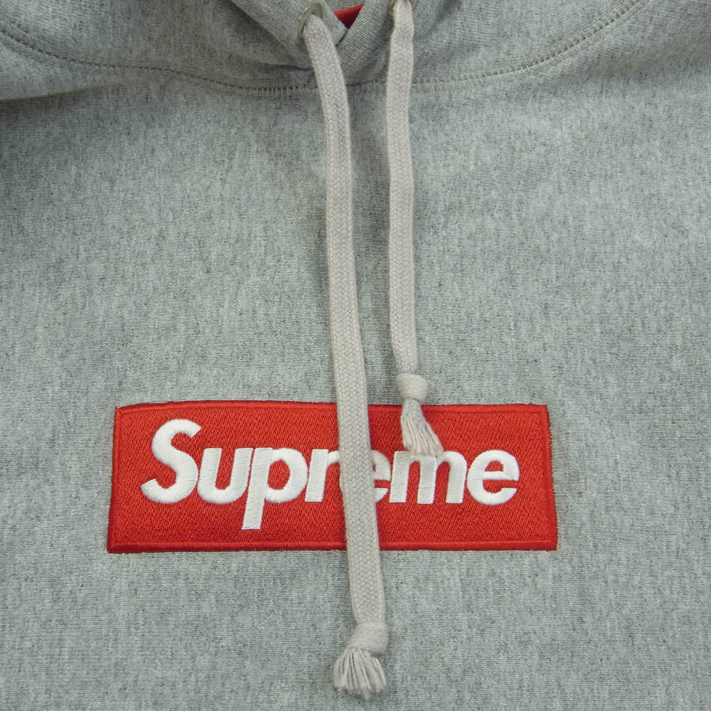 Supreme シュプリーム 12AW BOX LOGO HOODED SWEATSHIRT HEATHER GREY ボックスロゴ フーデッド スウェットシャツ パーカー ヘザーグレー グレー系 M【中古】