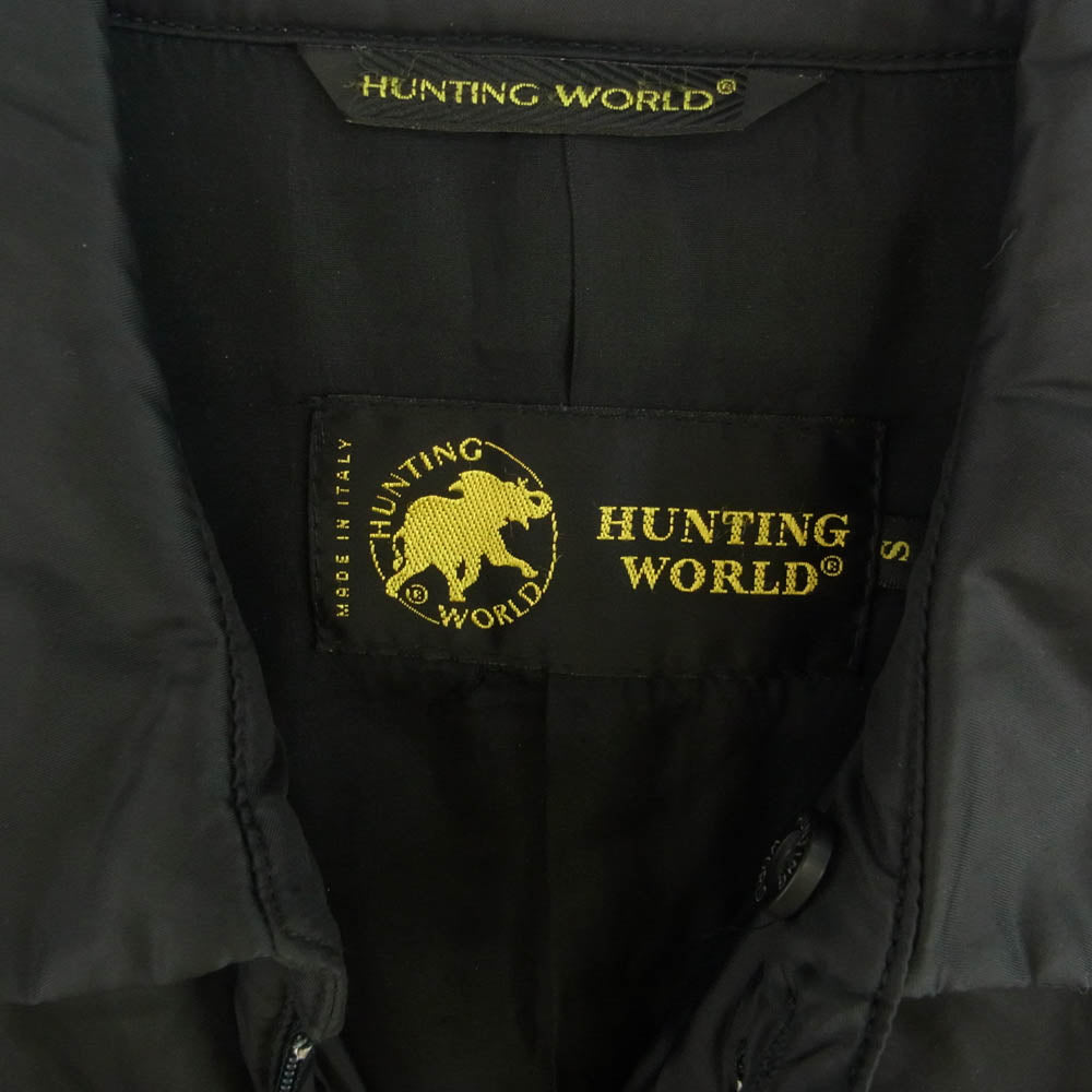 HUNTING WORLD ハンティングワールド ナイロン ジップアップ ジャケット ブラック系 S【中古】