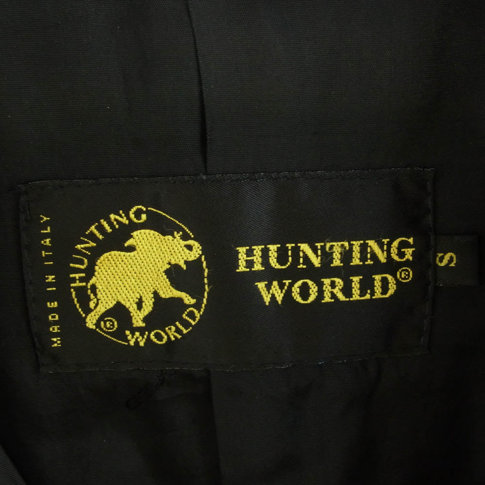 HUNTING WORLD ハンティングワールド ナイロン ジップアップ ジャケット ブラック系 S【中古】
