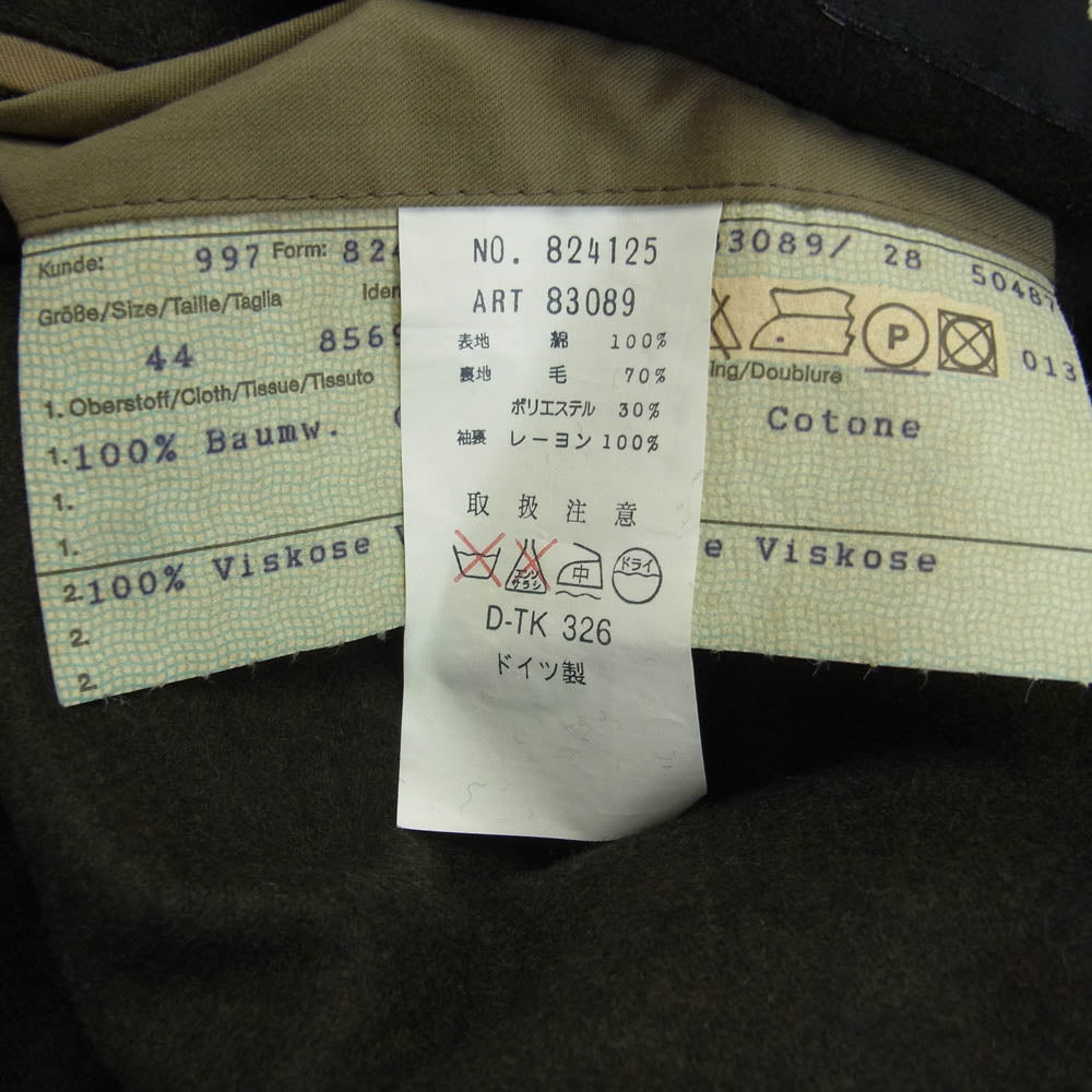 ブリッカー ドイツ製 トレンチコート 裏地ウール ベージュ系 44【中古】