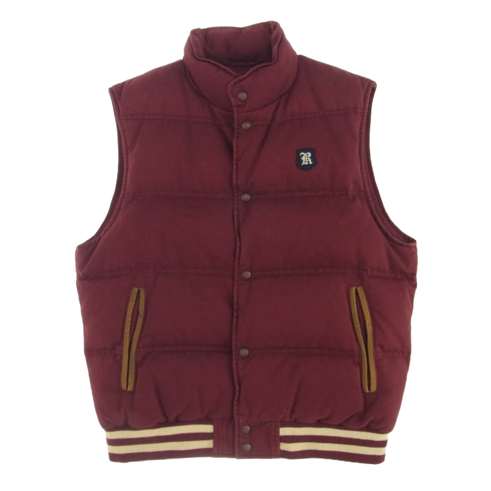 RALPH LAUREN ラルフローレン RUGBY ダウン ベスト ワインレッド系 M【中古】