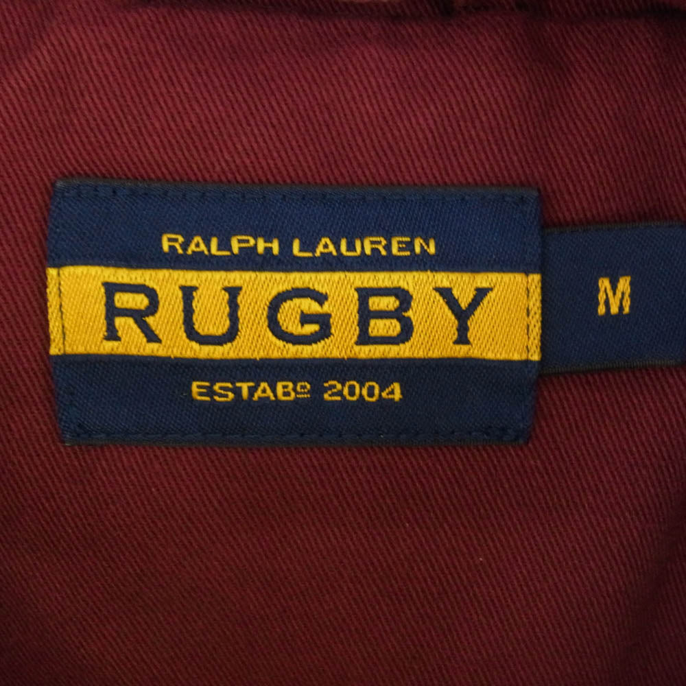 RALPH LAUREN ラルフローレン RUGBY ダウン ベスト ワインレッド系 M