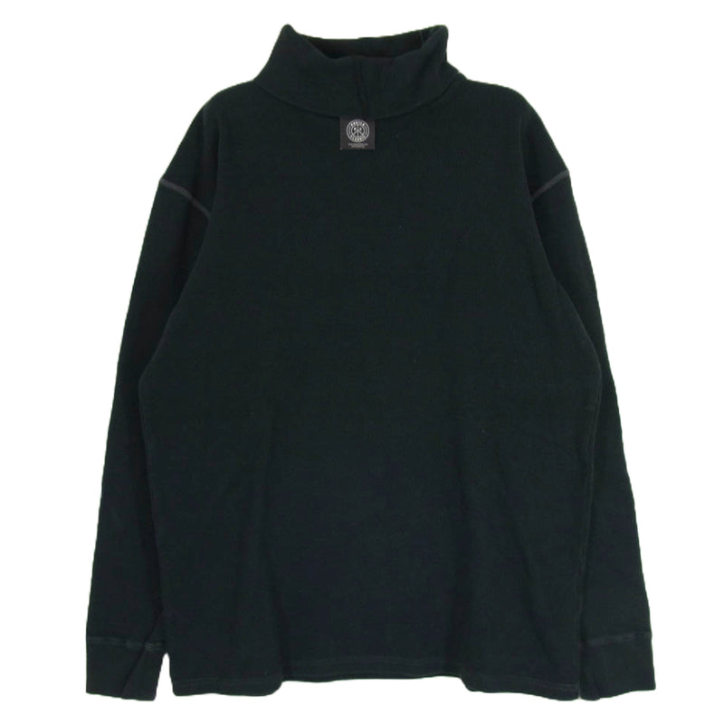 PORTER CLASSIC ポータークラシック 21AW PC-020-1757-10-04 HANDWORK THERMAL TURTLENECK ハンドワーク サーマル タートル ネック ブラック系 M【極上美品】【中古】