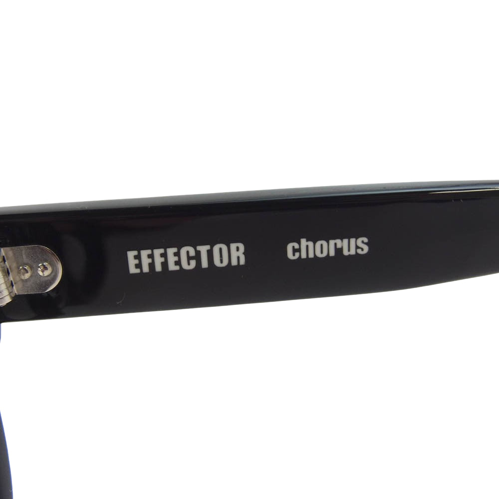 EFFECTOR エフェクター chorus コーラス アイウェア メガネ サングラス フレーム：ブラック【新古品】【未使用】【中古】