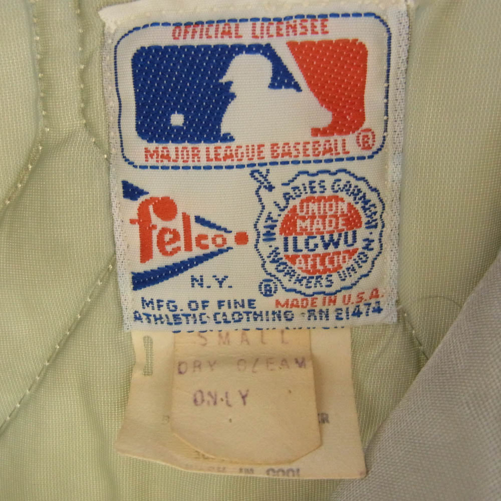 ニューヨーク ヤンキース USA製 80～90s NY MLB スタジャン グレー系 S【中古】