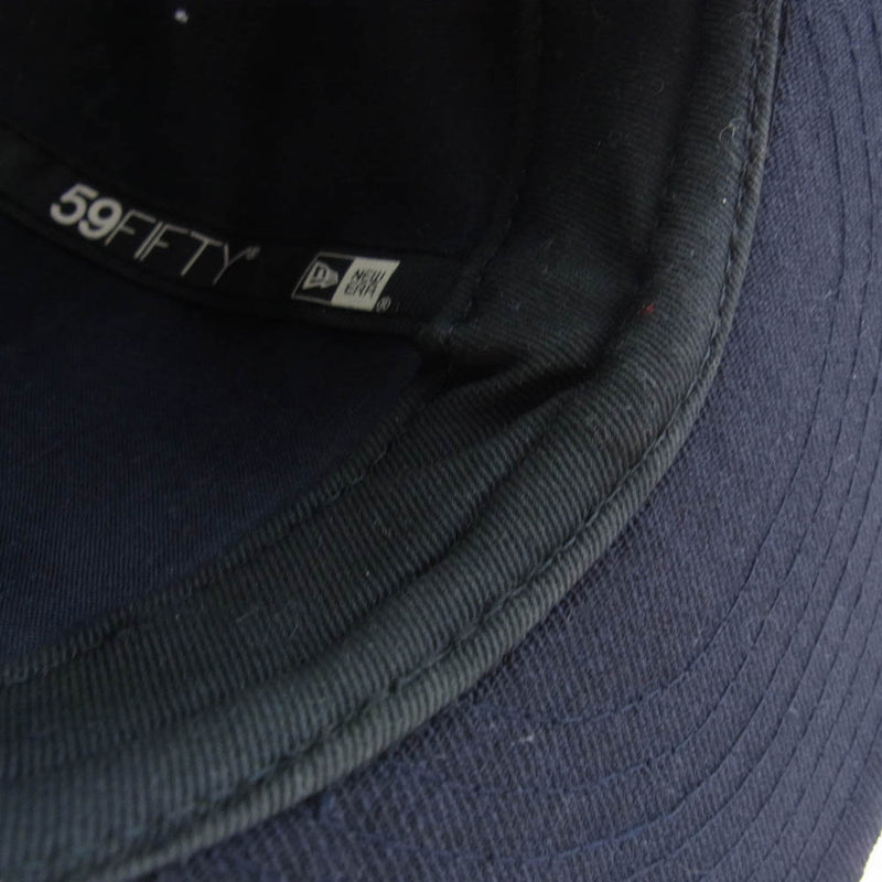 Supreme シュプリーム 14SS × New Era Uptown Box Logo Cap アップタウン ボックスロゴ ベースボールキャップ ネイビー系 59.6cm【中古】