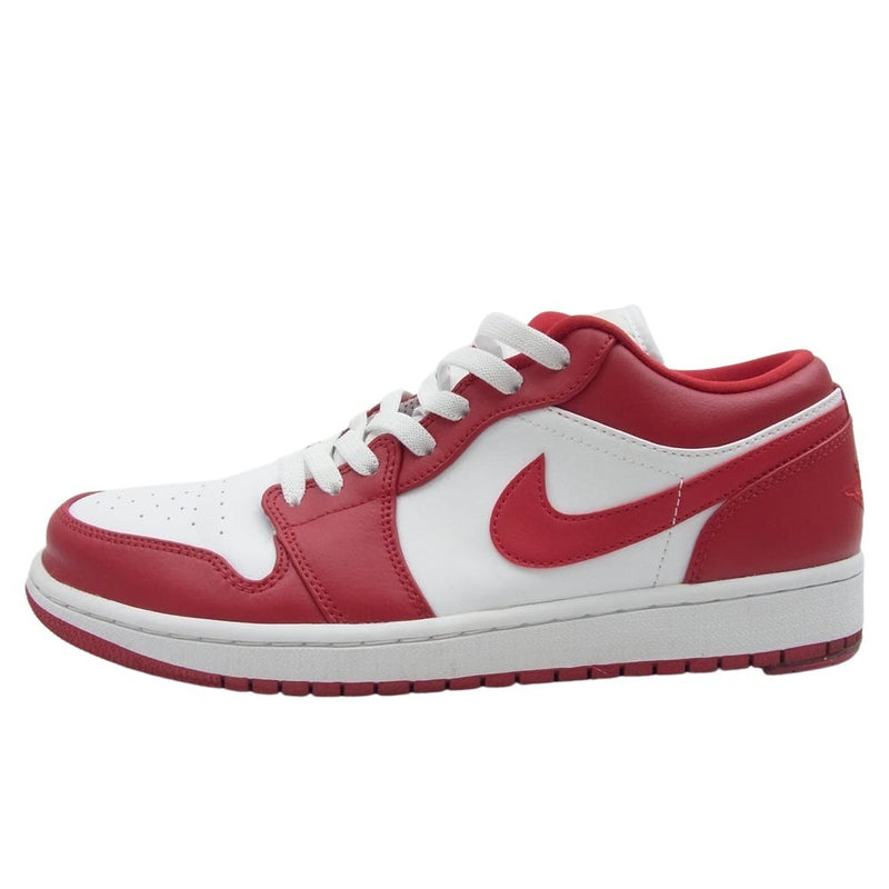 NIKE ナイキ 553558-611 AIR JORDAN 1 LOW エアジョーダン1 ジムレッド ローカット スニーカー ホワイト系 レッド系 27.5cm【中古】