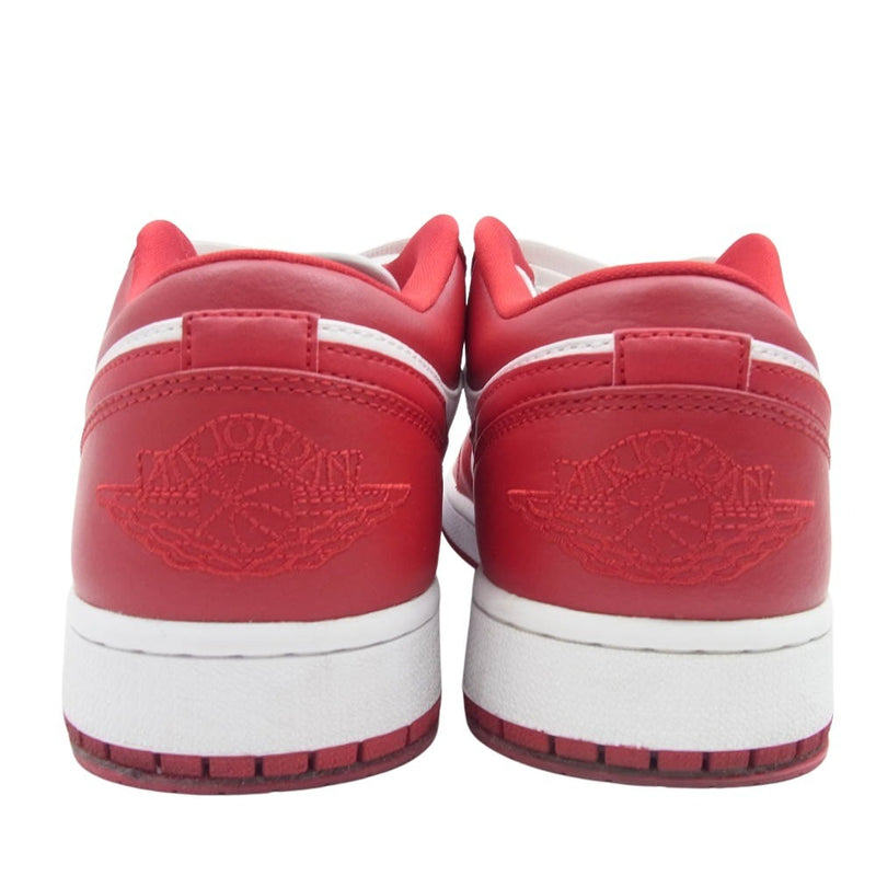 NIKE ナイキ 553558-611 AIR JORDAN 1 LOW エアジョーダン1 ジムレッド ローカット スニーカー ホワイト系 レッド系 27.5cm【中古】